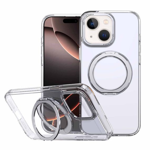 Чехол TPU+PC Empire with MagSafe and Ring для Apple iPhone 13 / 14 (6.1") Clear