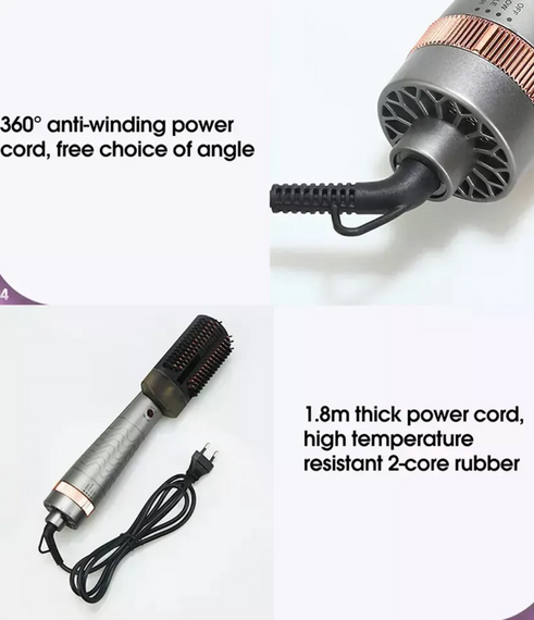 Расческа-фен Hair Steam Brush INFRARED+SPRAY HOTairCOMB 3в1 ∙ Утюжок и фен Hair Steam Brush для выпрямления волос | Зображення 1