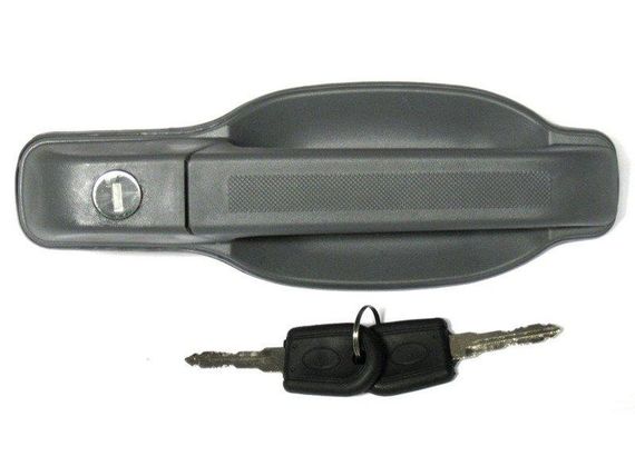 Iveco Turbo Daily (89-99) серая наружная ручка правая передняя = задняя, ​​= сдвижная дверь с ключами, Ивеко