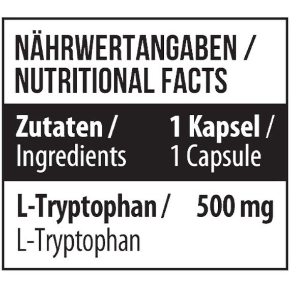 Триптофан для спорта MST Nutrition L-Tryptophan 500 60 Caps | Зображення 1