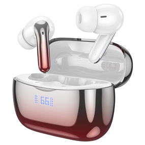 Бездротові навушники HOCO EQ16 Shine true wireless ANC+ENC Noise Reduction BT headset Red glaze
