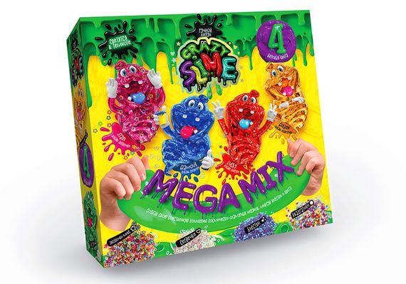 Набор для проведения опытов Danko Toys Crazy Slime Mega Mix SLM-03-01U-02U | Зображення 1