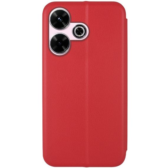 Шкіряний чохол-книжка Classy для Xiaomi Redmi 13 4G / Poco M6 4G Червоний | Зображення 3