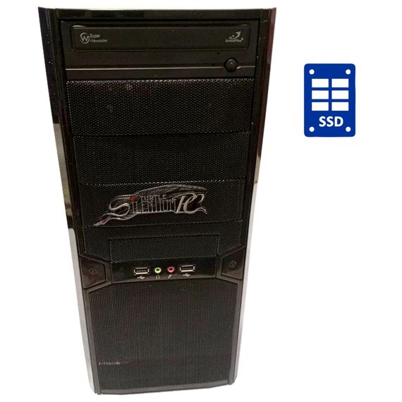 ПК Б-клас Gigabyte GA-MA74GM Tower / AMD Athlon II X2 250 (2 ядра по 3.0 GHz) / 4 GB DDR2 / 128 GB SSD / AMD 740G Graphics / 350W б/в