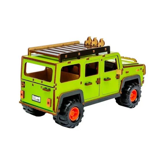 Деревянный 3D конструктор "Внедорожник" Puz-00951, 123 детали | Зображення 2