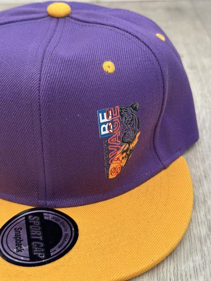 Кепка снепбек (Snapback) Фиолетовый с желтым 56-61р  (91005) | Зображення 1