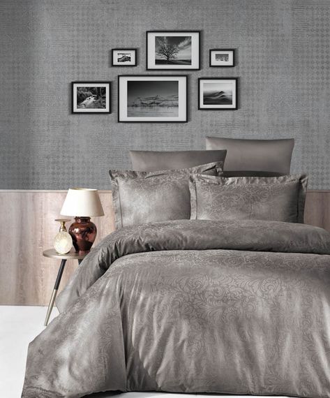 Постельное белье First Choice Jacquard Satin 200х220 Tecna Mink