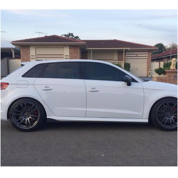 Боковые Пороги (для S-Line HB 2012-2016, Карбон) для Ауди A3 | Зображення 2