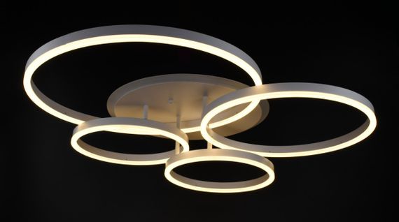 Люстра світлодіодна стельова LED світильник для квартири на стелю лед з пультом 26110 Білий 12х69х79 см. | Зображення 2