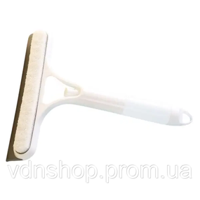 Швабра-щітка з пульверизатором і скребком для миття вікон, дзеркал та гладких поверхонь Біла HP-35015-26W