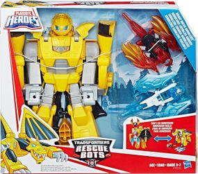 Трансформер Бамблби 25 см Оригинал Hasbro Transformers Rescue Bots Knight Watch Bumblebee