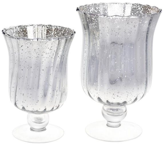 Интерьерный подсвечник 12х18см Antique silver | Зображення 1