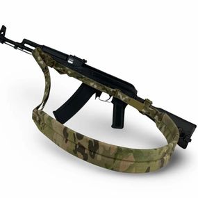 триточковий збройовий ремінь  з широким наплічником мультикам