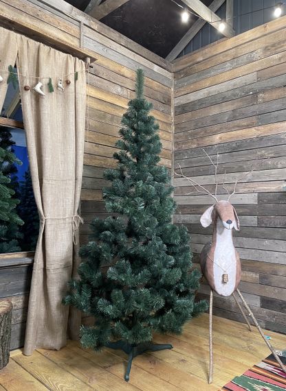 Ялинка штучна новорічна звичайна 2 м зелена | Зображення 6