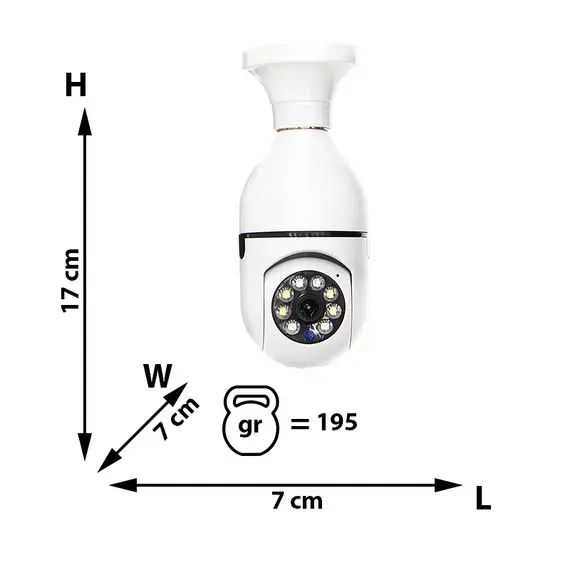 Наружная Wi-Fi камера E280-1080P на 2 мегапикселя | Зображення 2