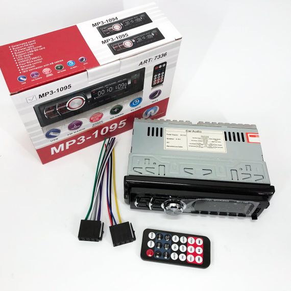 Автомагнітола MP3 1095/7336 BT ISO зі знімною панеллю 1DIN 4х50Вт, Автомагнітола стерео звук | Зображення 7