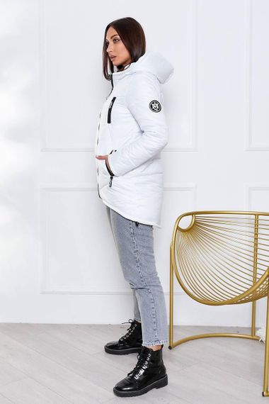 Елегантна жіноча парка, арт. 300, білий | Зображення 1