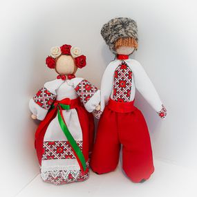 Декоративный набор украинских кукол