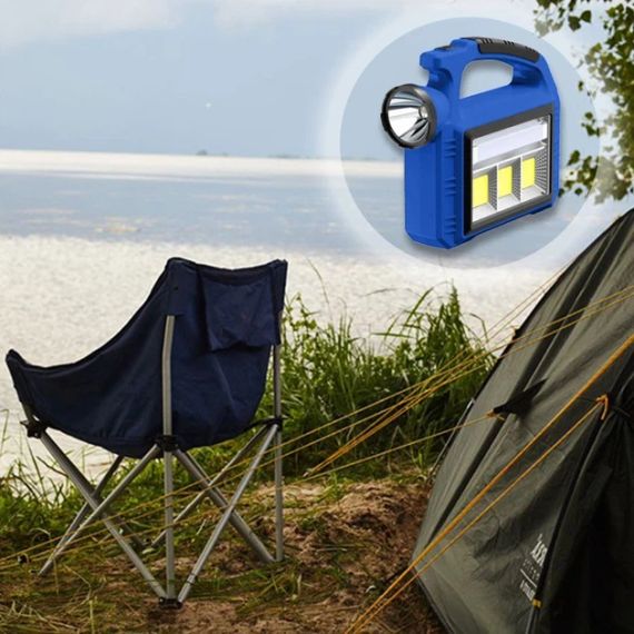 Ручний ліхтар із сонячною батареєю 5Вт, PowerBank, USB, DIZ-2209-3 | Зображення 4