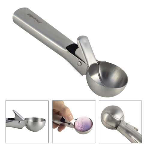 Ложка для морозива 18,5 * 5см з нержавіючої сталі KAMILLE 8859 | Зображення 3