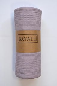 Вафельне простирадло-покривало Bayalli 200×230 см. Lilac