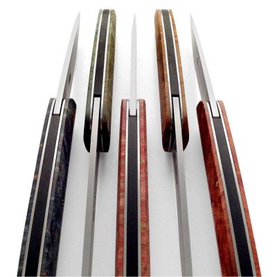 Нож Maserin Gourmet, дамаск, fat carbon, чорний (380/DN) | Зображення 5