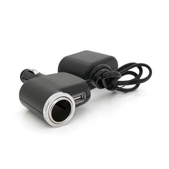 АЗУ разветвитель Olesson 1526.12V-3x12V + USB,Black,Blister | Зображення 1