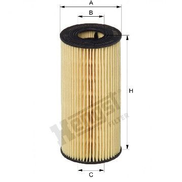 Фильтр масляный Mercedes Benz Citan OM608 19- / Renault Dokker 1.5 dCi 12-/Kangoo 1.5 dCi 19-/Trafic 2.0 dCi 19-, Hengst, E112H