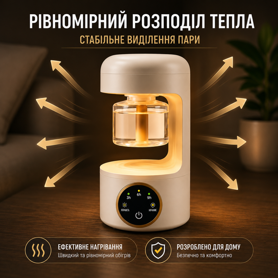 Фумігатор-нічник 2 в 1 з рідиною від комарів до 20 м² — електричний знищувач комах з таймером та сенсорним керуванням | Зображення 6