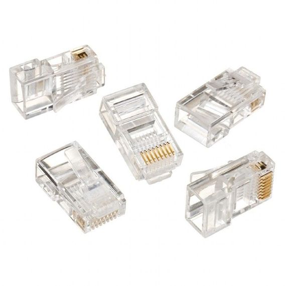 Конектор Cablexpert LC-8P8C-001/100, позолочені контакти