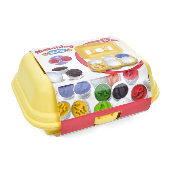 Сортер-головоломка Монтессорі Яйця з фруктами та овочами DF28B 6 шт. в лотку | Зображення 1