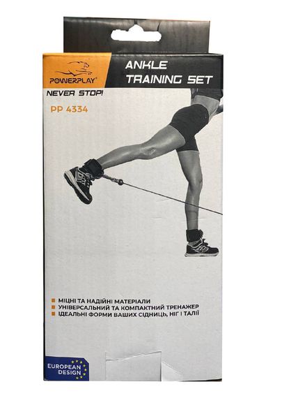 Манжета для тяги PowerPlay 4334 Ankle Strap Чорна | Зображення 8