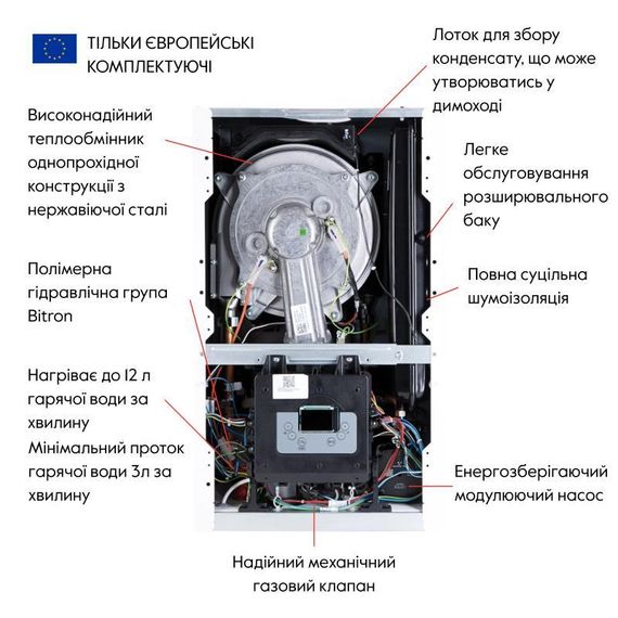 Котел газовый Airfel Optimum Premix 30 кВт | Зображення 7