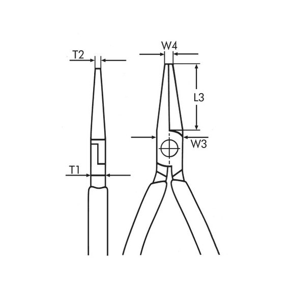 Гострогубці, вигнуті, L160 mm | Зображення 1