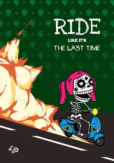 Блокнот 4Profi  "Skeleton" ride 48 листов  формат А5 904884