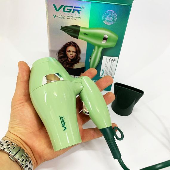 Фен для волос от сети VGR V-432, Электрический фен для профессионального использования YD-37 | Зображення 6