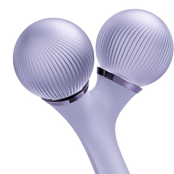 Електронний ультразвуковий ролик для обличчя та тіла GESKE Sonic Facial&Body Roller 4в1 violet | Зображення 4