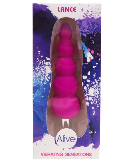 Анальний вібростимулятор Alive Lance, силікон, макс. діаметр 2,9 см (передостання кулька) | Зображення 1