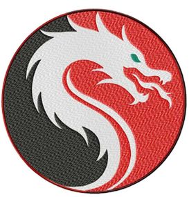 Шеврон Инь Янь Дракон