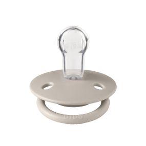 Соска пустушка BIBS De Lux Silicone (кругла) 0-36 міс – Sand