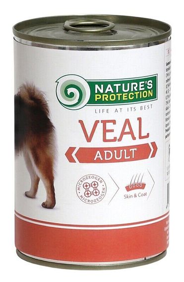 Корм Nature's Protection Adult Veal вологий з телятиною для дорослих собак всіх порід 800 гр