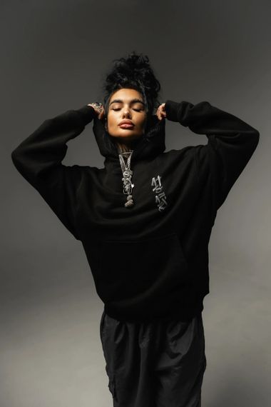 ETERNAL SCRIPT HOODIE BLACK S | Зображення 4