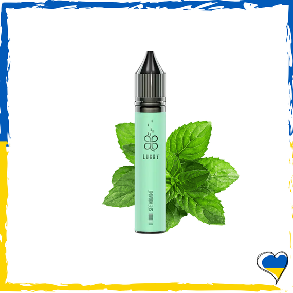 Жидкость для самозамеса Lucky Spearmint Мята 30 мл (5%) Лакки солевая заправка для вейпа сигарет