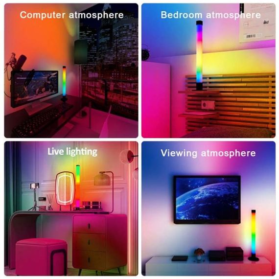 Настільна LED лампа RGB 5V Panel 2 Single side Bluetooth dual pack USB with app | Зображення 2