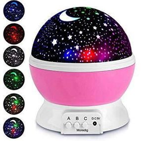 Ночник в форме шара NEW Projection Lamp Star Master Розовый