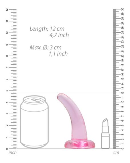 Фаллоимитатор - Realrock Dildo 4,5" Pink sexstyle | Зображення 4