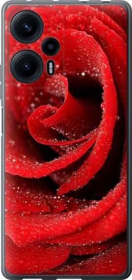 Чехол на Xiaomi Redmi Note 12 Turbo Красная роза "529u-3025-17620"