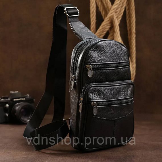 Сумка кобура наплечная, Сумка кросс-боди гладкая, Сумка слинг для мужчин Мужская плечевая слинг EZ-13 | Зображення 8