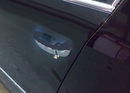 Накладки на ручки плоскі (4 шт, нерж) для Volkswagen Scirocco