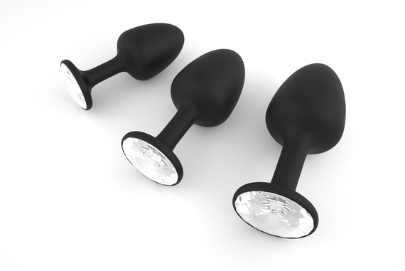 Анальна пробка Dorcel Geisha Plug Diamond M з кулькою всередині, створює вібрації, макс. діам. 3,2см | Зображення 1